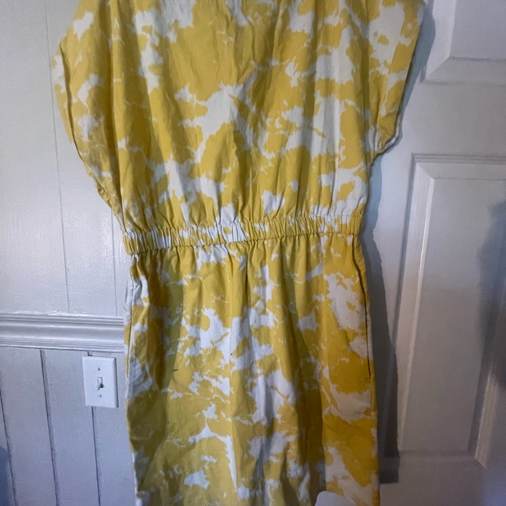 GAP Yellow and White Women's Dress